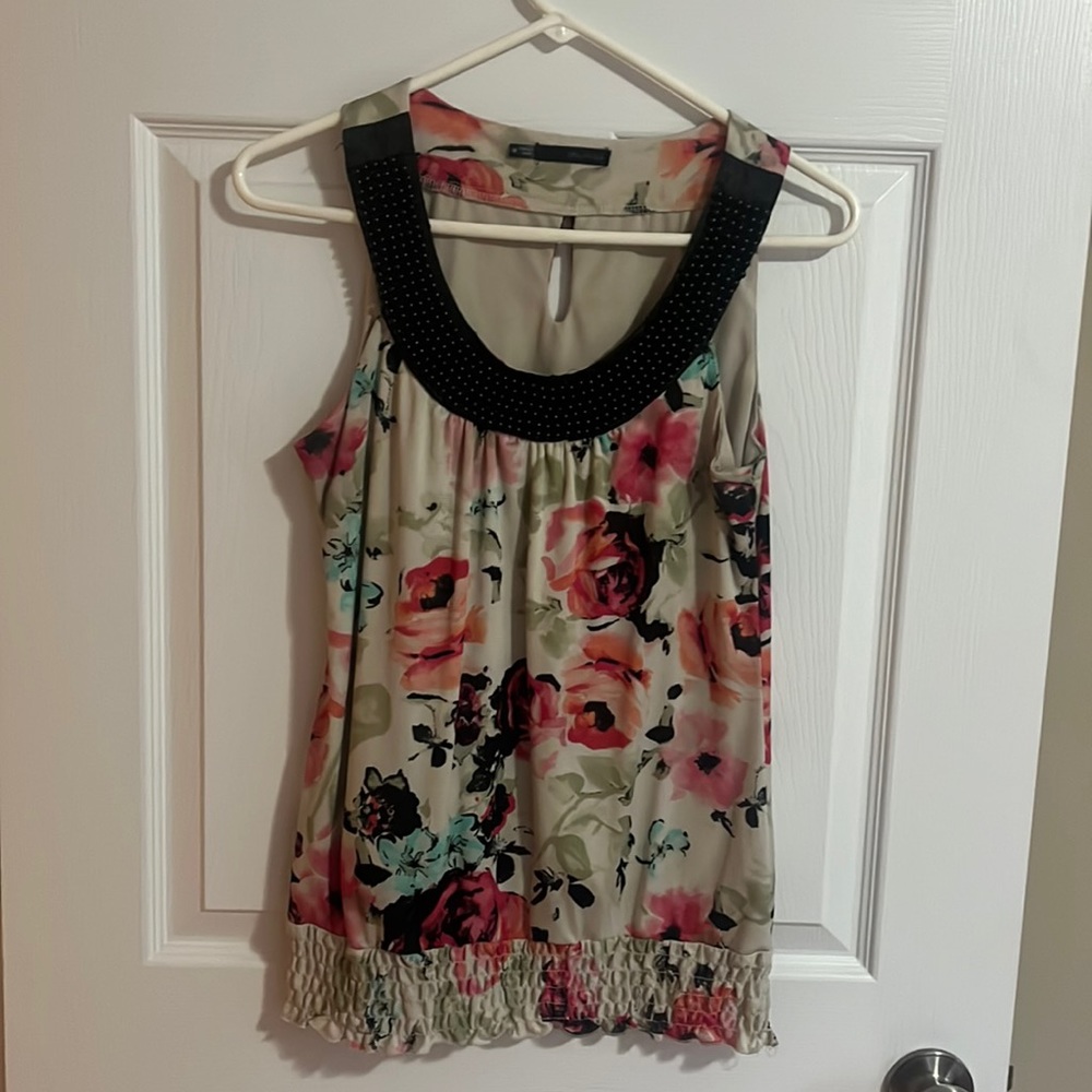 Maurices, tank top, floral multicolored